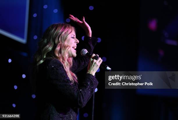 Rita Wilson performs onstage during A Legacy Of Changing Lives presented by the Fulfillment Fund at The Ray Dolby Ballroom at Hollywood & Highland...