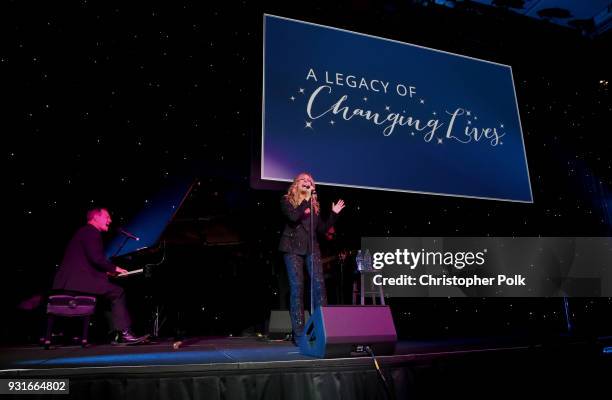 Rita Wilson performs onstage during A Legacy Of Changing Lives presented by the Fulfillment Fund at The Ray Dolby Ballroom at Hollywood & Highland...