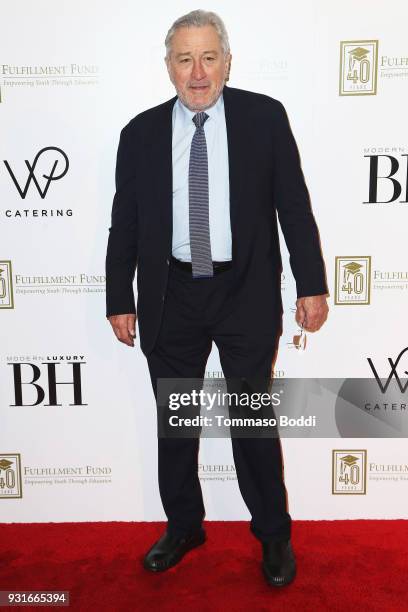 Robert De Niro attends A Legacy Of Changing Lives Presented By The Fulfillment Fund at The Ray Dolby Ballroom at Hollywood & Highland Center on March...