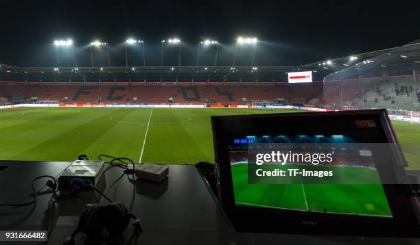 General view prior the Second Bundesliga match between FC Ingolstadt 04 and VfL Bochum 1848 at Audi Sportpark on March 5, 2018 in Ingolstadt, Germany.