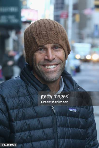 Jack Johnson arrives for his taping of 'The Late Show With Stephen Colbert' at Ed Sullivan Theater on March 13, 2018 in New York City.
