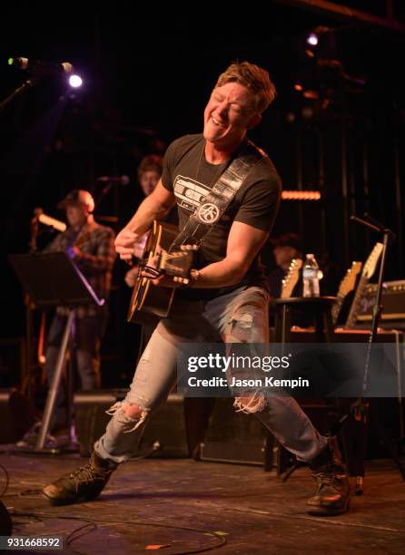 Singer Adam Sanders performs at Marathon Music Works on March 13, 2018 in Nashville, Tennessee.