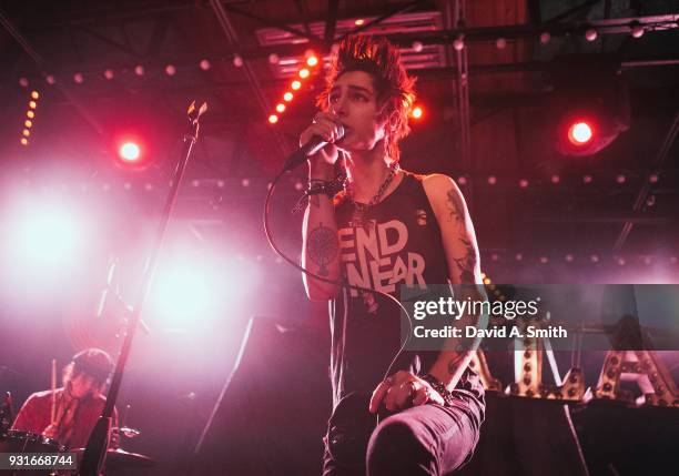 Remington Leith of Palaye Royale performs at Saturn Birmingham on March 13, 2018 in Birmingham, Alabama.