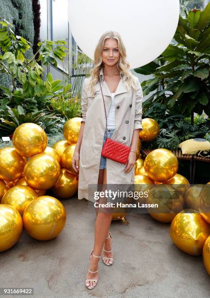 Renae Ayris attends the Pandora Gold Party at The Calyx on March 14, 2018 in Sydney, Australia.