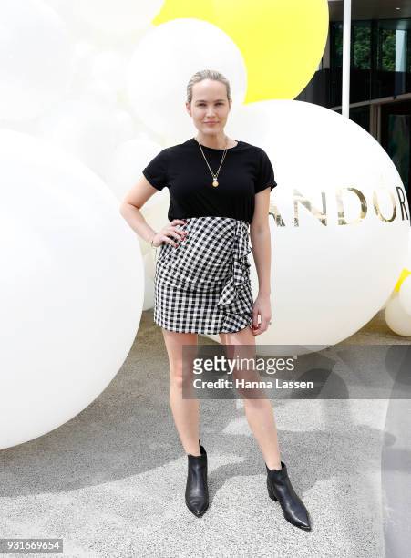 Brooke Testoni attends the Pandora Gold Party at The Calyx on March 14, 2018 in Sydney, Australia.