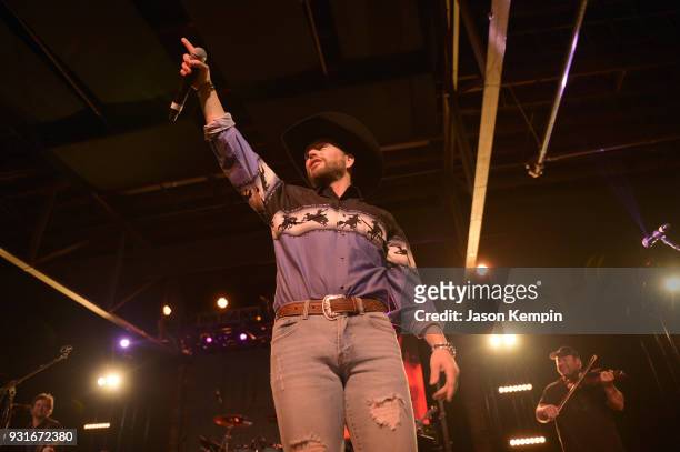 Singer Chris Lane performs at Marathon Music Works on March 13, 2018 in Nashville, Tennessee.