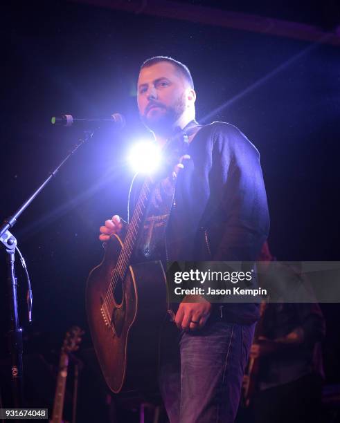 Singer Tyler Farr performs at Marathon Music Works on March 13, 2018 in Nashville, Tennessee.