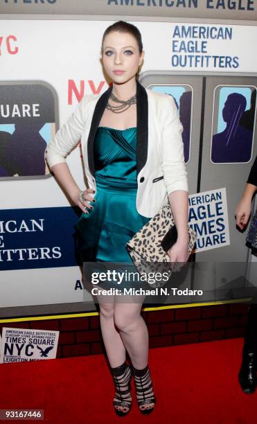 Michelle Trachtenberg attends the grand opening celebration of American Eagle Outfitters, Times Square on November 17, 2009 in New York City.