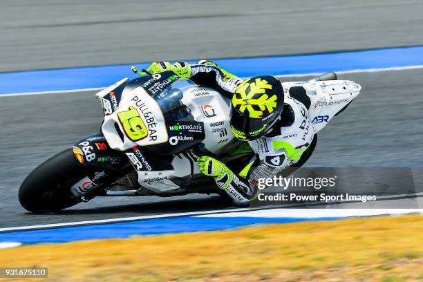 Angel Nieto Team's rider Alvaro Bautista of Spain rides during the MotoGP Official Test at Chang International Circuit on 17 February 2018, in...