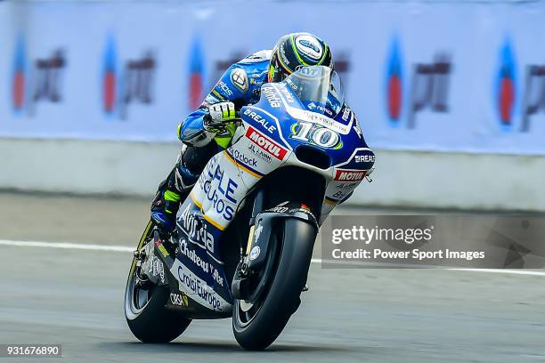 Reale Avintia Racing's rider Xavier Simeon of Belgium rides during the MotoGP Official Test at Chang International Circuit on 18 February 2018, in...