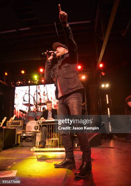 Singer Cole Swindell performs at Marathon Music Works on March 13, 2018 in Nashville, Tennessee.