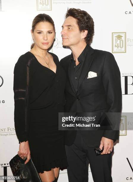 Daisy Fuentes and Richard Marx attend A Legacy of Changing Lives presented by The Fulfillment Fund held at The Ray Dolby Ballroom at Hollywood &...