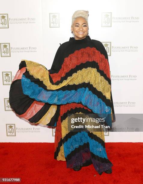 Raven-Symone attends A Legacy of Changing Lives presented by The Fulfillment Fund held at The Ray Dolby Ballroom at Hollywood & Highland Center on...