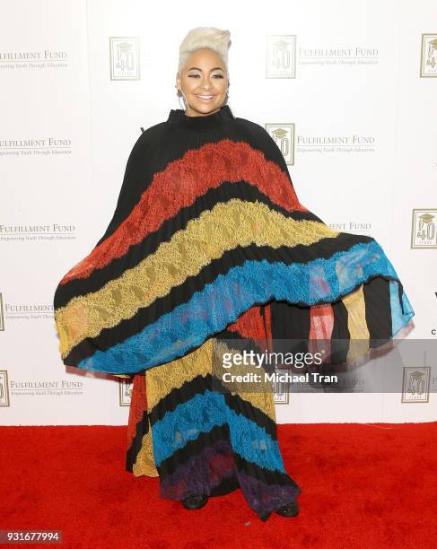 Raven-Symone attends A Legacy of Changing Lives presented by The Fulfillment Fund held at The Ray Dolby Ballroom at Hollywood & Highland Center on...