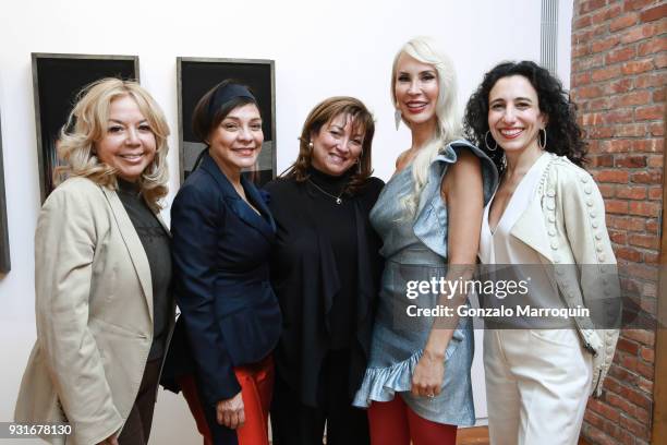 Adele Nino, Mariebelle Lieberman, Ivonne Camacho, Tracy Stern and Sara Kay during the Sara Kay, Tracy Stern and Mariebelle Lieberman Host Party to...