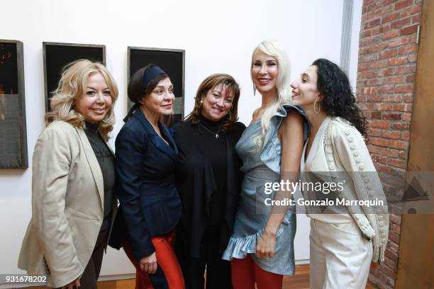 Adele Nino, Mariebelle Lieberman, Ivonne Camacho, Tracy Stern and Sara Kay during the Sara Kay, Tracy Stern and Mariebelle Lieberman Host Party to...