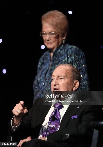 Honorees Cherna Gitnick and Dr. Gary Gitnick speak onstage during A Legacy Of Changing Lives presented by the Fulfillment Fund at The Ray Dolby...