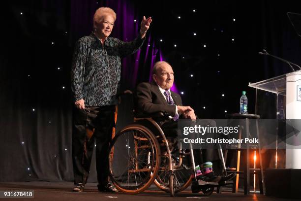 Honorees Cherna Gitnick and Dr. Gary Gitnick speak onstage during A Legacy Of Changing Lives presented by the Fulfillment Fund at The Ray Dolby...