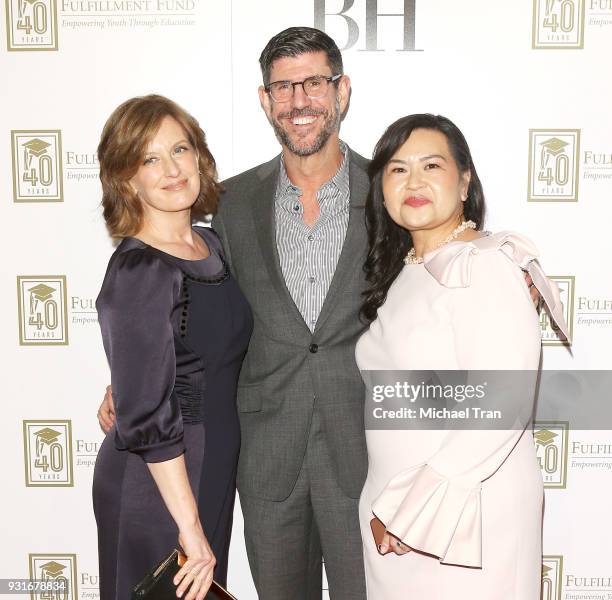 Rich Ross, Anne Sweeney and Maria Booth attend A Legacy of Changing Lives presented by The Fulfillment Fund held at The Ray Dolby Ballroom at...