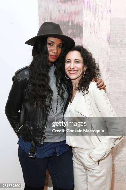 Suwana Perry and Sara Kay during the Sara Kay, Tracy Stern and Mariebelle Lieberman Host Party to Celebrate Launch of Artist In Residence Program at...