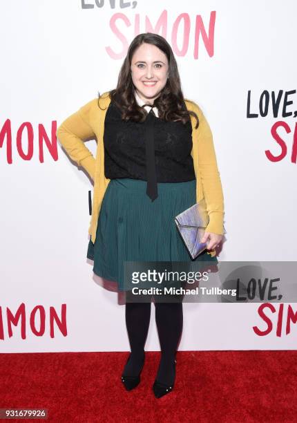 Author Becky Albertalli attends a special screening of 20th Century Fox's "Love, Simon" at Westfield Century City on March 13, 2018 in Los Angeles,...