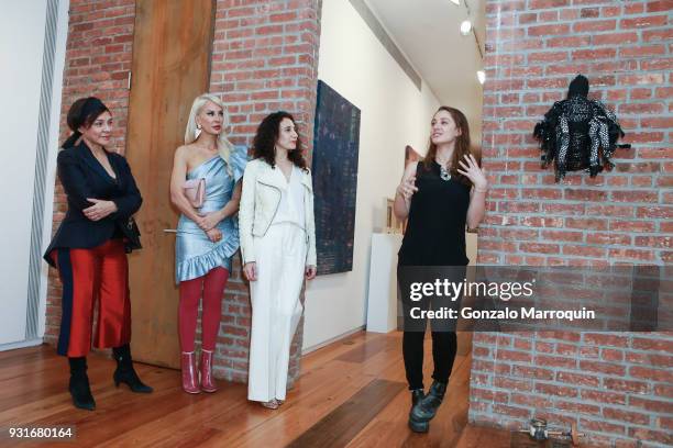 Mariebelle Lieberman, Tracy Stern, Sara Kay and Victoria Manganiello during the Sara Kay, Tracy Stern and Mariebelle Lieberman Host Party to...