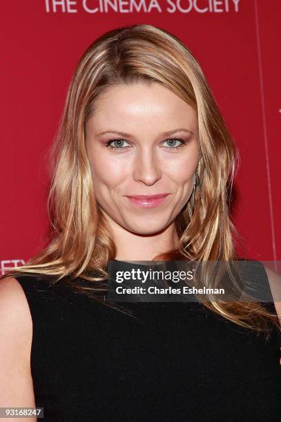 Actress Kiera Chaplin attends The Cinema Society & Calvin Klein screening of "Broken Embraces" at the Crosby Street Hotel on November 17, 2009 in New...