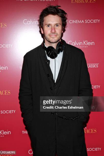 Actor Josh Hamilton attends The Cinema Society & Calvin Klein screening of "Broken Embraces" at the Crosby Street Hotel on November 17, 2009 in New...