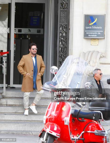 David Bustamante attends Tax Agency on February 21, 2018 in Madrid, Spain.