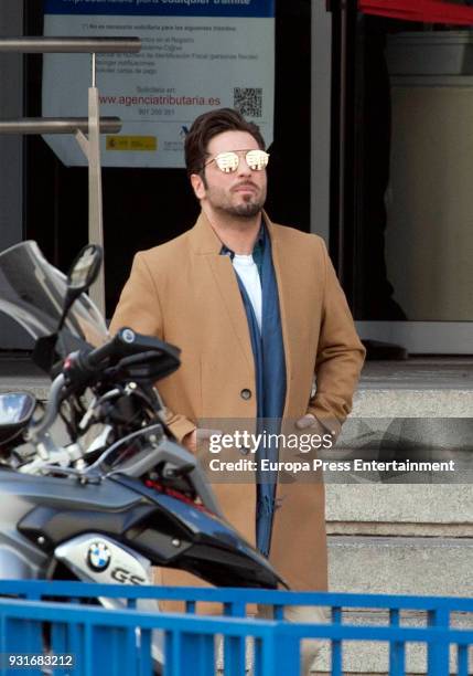 David Bustamante attends Tax Agency on February 21, 2018 in Madrid, Spain.