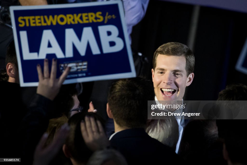 Democratic Congressional Candidate Conor Lamb Holds Election Night Event