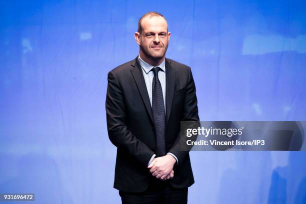 Steeve Briois, mayor of the city of Hénin-Beaumont and vice-president of the french far-right party Front National, attends the annual congress of...