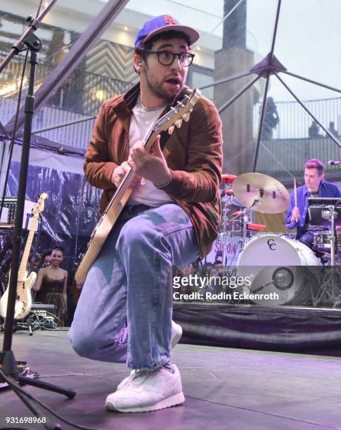Jack Antonoff performs onstage at a special screening of 20th Century Fox's "Love, Simon" at Westfield Century City on March 13, 2018 in Los Angeles,...