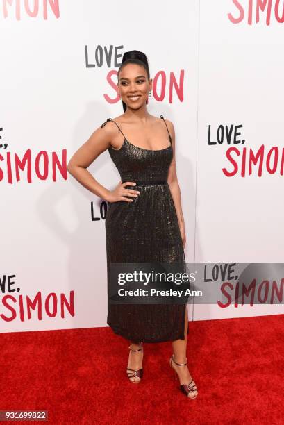 Alexandra Shipp attends Special Screening Of 20th Century Fox's "Love, Simon" - Arrivals at Westfield Century City on March 13, 2018 in Century City,...