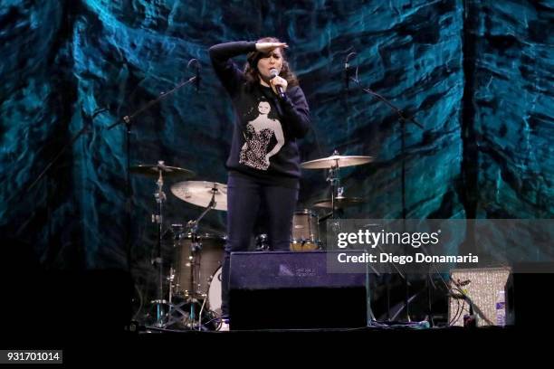 Rachel Bloom speaks onstage at Ally Coalition during SXSW at ACL Moody on March 13, 2018 in Austin, Texas.