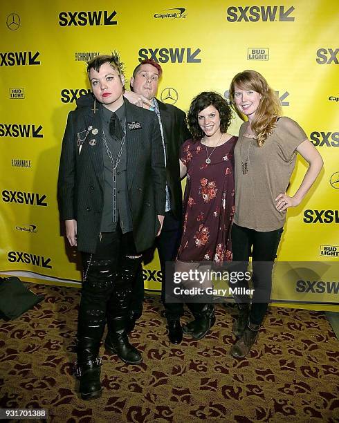 Heather Buckley, Andrew van den Houten, Jenn Wexler and Abbey Killheffer attend the premiere of "The Ranger" at Alamo Drafthouse Ritz During South By...