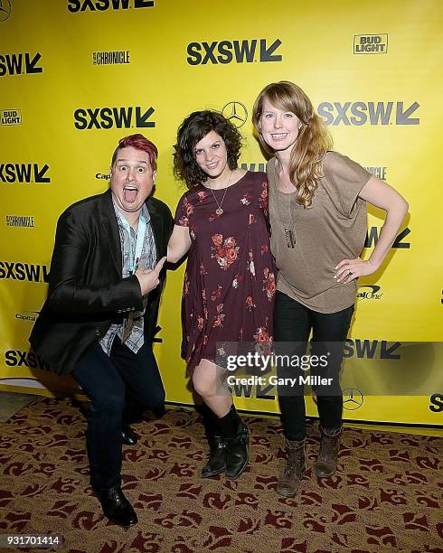 Andrew van den Houten, Jenn Wexler and Abbey Killheffer attend the premiere of "The Ranger" at Alamo Drafthouse Ritz During South By Southwest on...