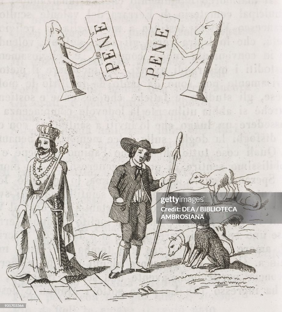 Cartoon depicting rebus