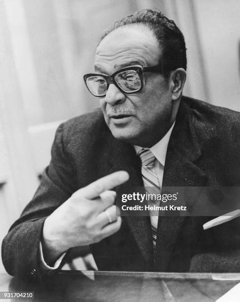 José Miró Cardona , President of the Cuban Revolutionary Council, makes a statement in New York City, on the Bay of Pigs Invasion in Cuba, 25th April...