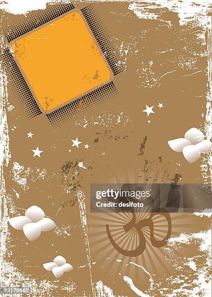 diwali greetings - flower crack stock illustrations