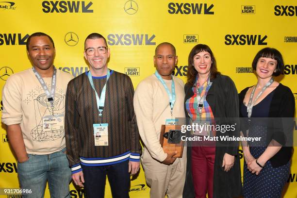 Documentary Shorts Award winners for This One's For The Ladies Gene Graham and Paul Rowley, Kameron Collins, Violet Lucca, and April Wolfe attend the...