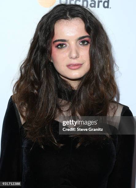 Dylan Gelula arrives at the Premiere Of The Orchard's "Flower" at ArcLight Cinemas on March 13, 2018 in Hollywood, California.