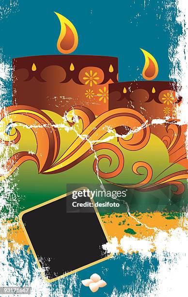 greetings - flower crack stock illustrations