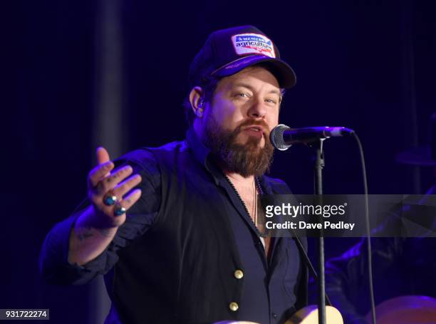 Nathaniel Rateliff & The Night Sweats performs onstage at the Pandora showcase during SXSW at The Gatsby on March 13, 2018 in Austin, Texas.