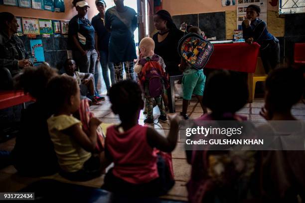 Children in class at the Childrens Orientation Centre in Klipspruit West, in Soweto, on March 13, 2017. Nine children under the age of five years...