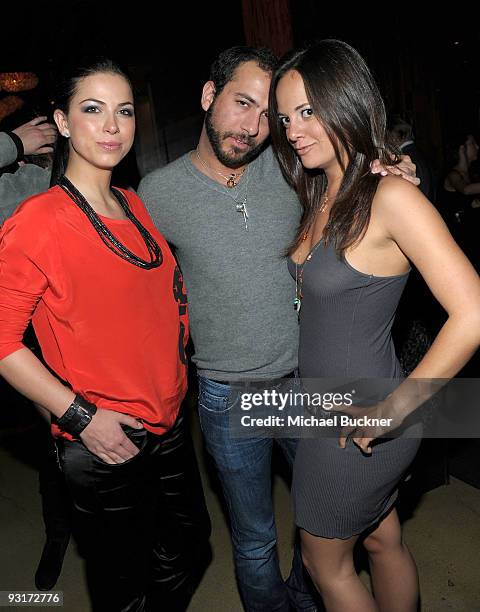 Television personalities Brooke Lauren, Benjamin Alopari and Erin Newberg attend the Book Party for "unSweetined" at Nobu on November 17, 2009 in Los...