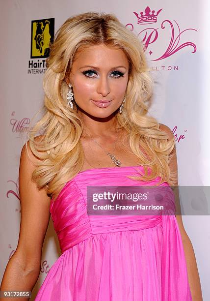 Paris Hilton attends the launch party For Paris Hilton's Hair And Beauty Line at the Thompson Hotel on November 17, 2009 in Beverly Hills, California.