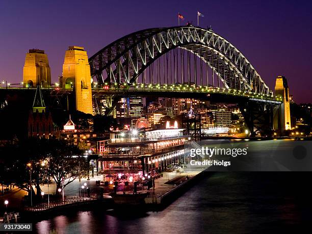 sydney harbour bridge - sydney harbour bridge opera house stock pictures, royalty-free photos & images