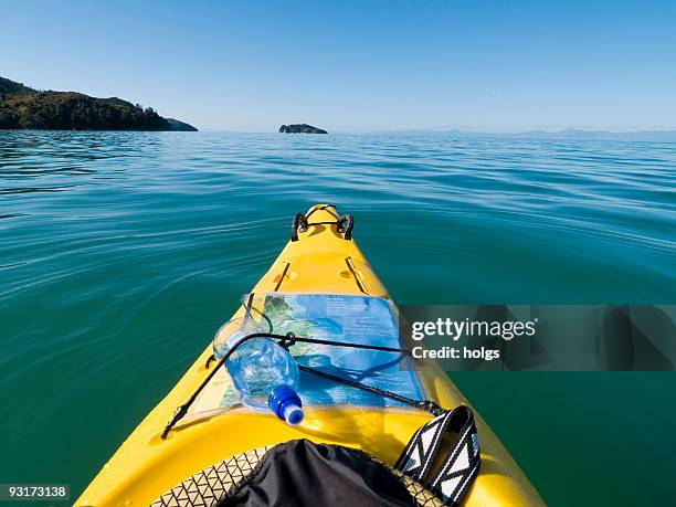 abel tasman kayaking - sea kayaking stock pictures, royalty-free photos & images