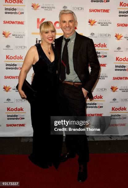 Director Baz Luhrman and his wife Catherine Martin arrive for the 2009 Kodak Inside Film Awards at Luna Park on November 18, 2009 in Sydney,...